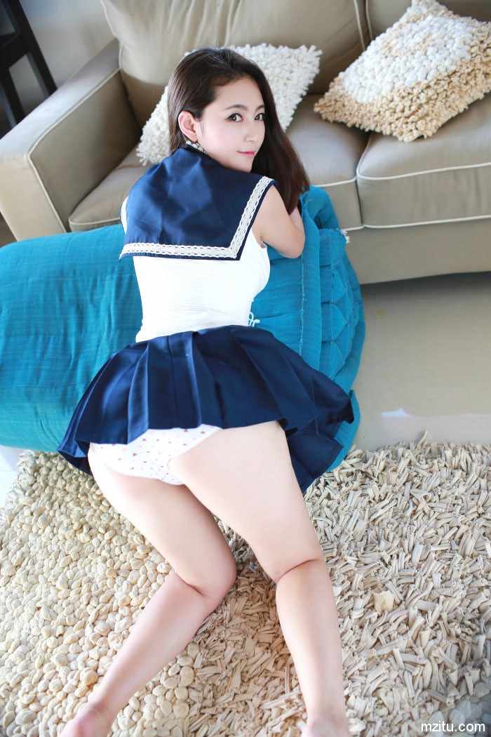 性感内衣水手服 秀人夏茉GIGI傲人身材翘臀诱惑图
