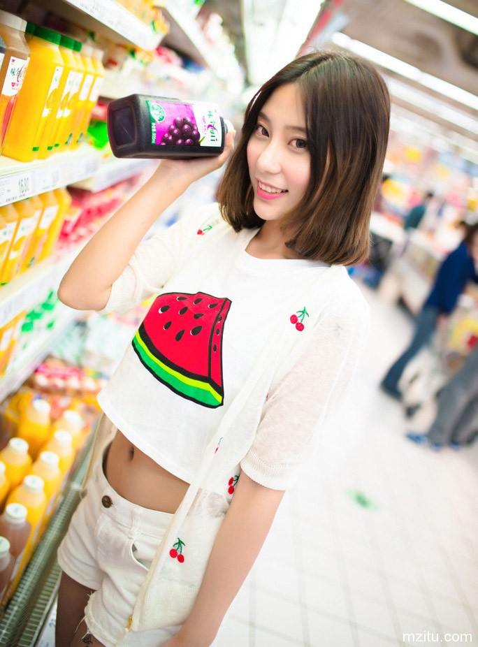 和漂亮MM逛超市