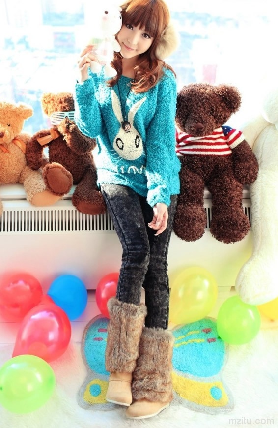 90萌妹子豹纹恋