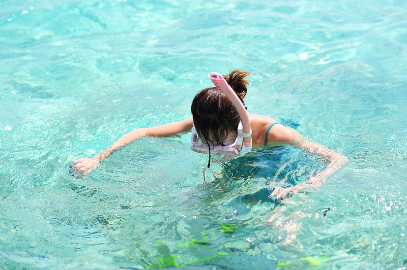 美女碧海蓝天,幽幽(YOYO)小姐的马尔代夫之旅