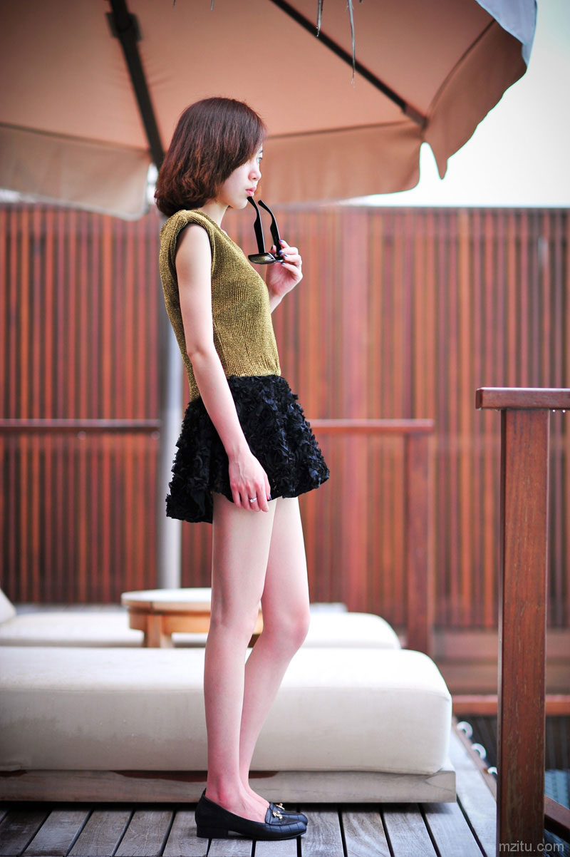 美女碧海蓝天,幽幽(YOYO)小姐的马尔代夫之旅