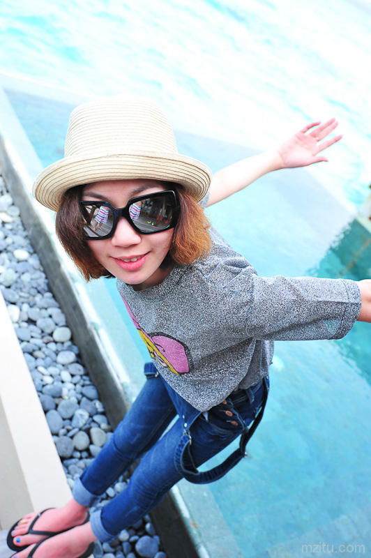 美女碧海蓝天,幽幽(YOYO)小姐的马尔代夫之旅