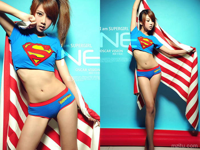 史上最美女超人,夏小薇超人MM,SuperGirl写真