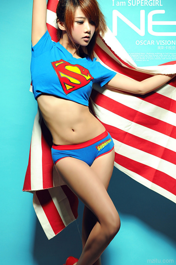 史上最美女超人，夏小薇超人MM，SuperGirl写真