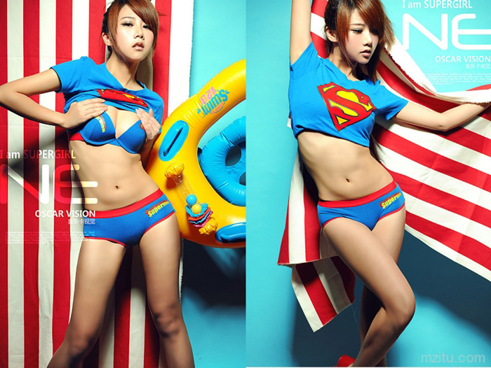 史上最美女超人，夏小薇超人MM，SuperGirl写真