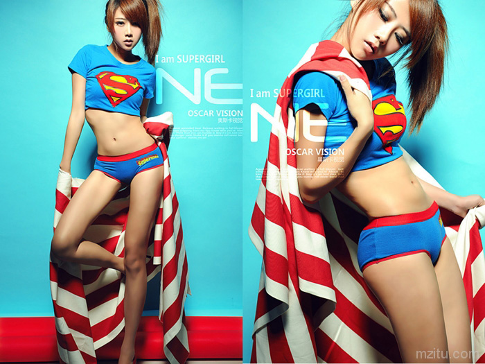 史上最美女超人，夏小薇超人MM，SuperGirl写真