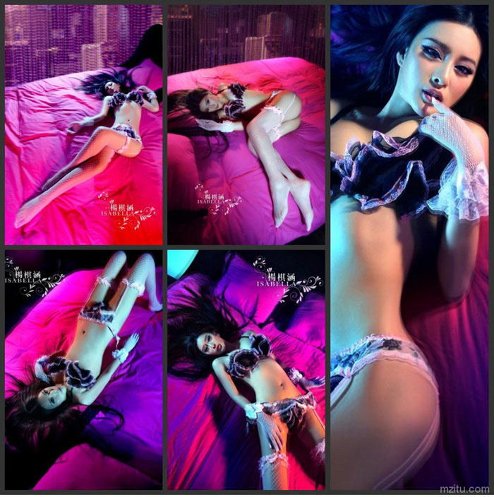 杨棋涵内衣丝袜喷血诱惑