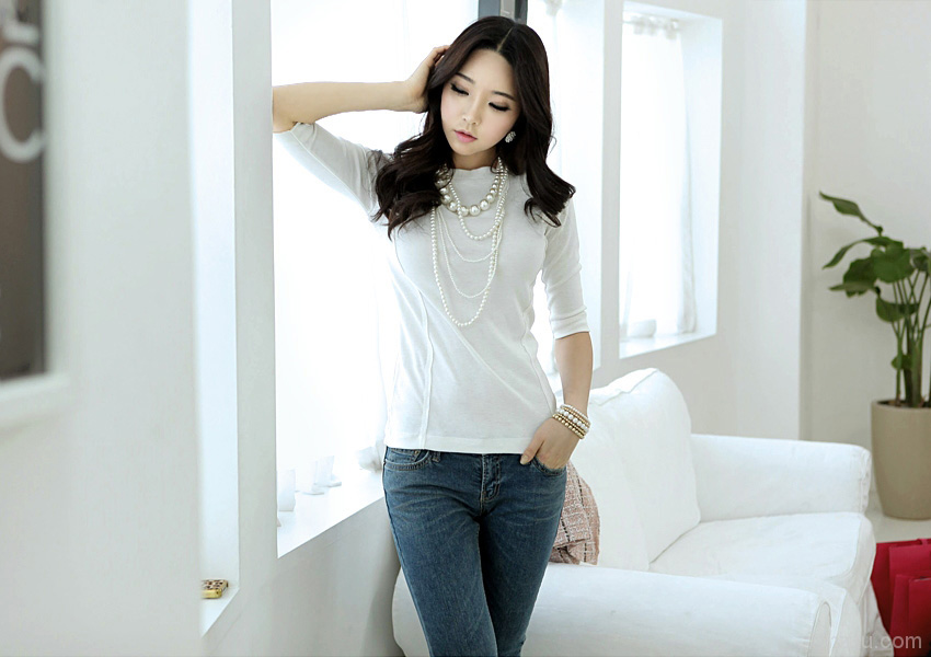 干净清澈的韩国美女